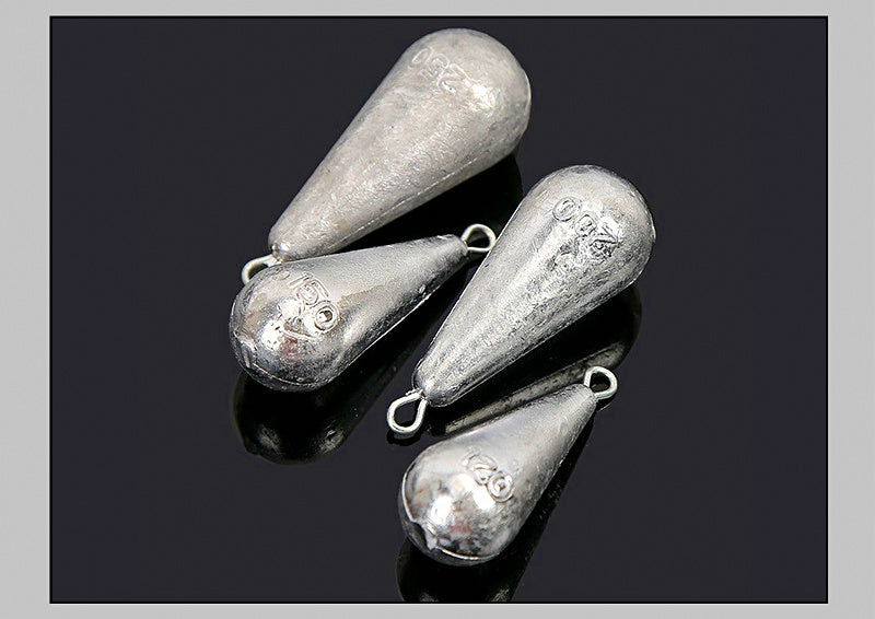 Teardrop Lead Sinker with Eyelet, 10–400 g (0.35–14 oz) – product photo