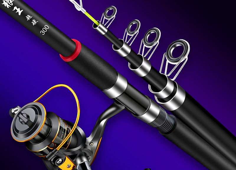 Carbon Long-Cast Sea Rod & Reel Combo, 1.8–4.5 m (5.9–14.8 ft) – product photo