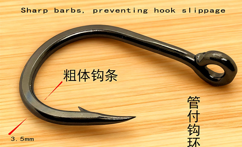 Barbed Bulk Fishing Hooks, Sizes 4 to 10/0 – product photo