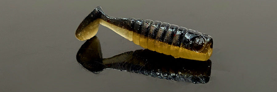 Mini Ribbed T-Tail Grub Soft Baits, 3–4 cm (1.2–1.6 in) – product photo