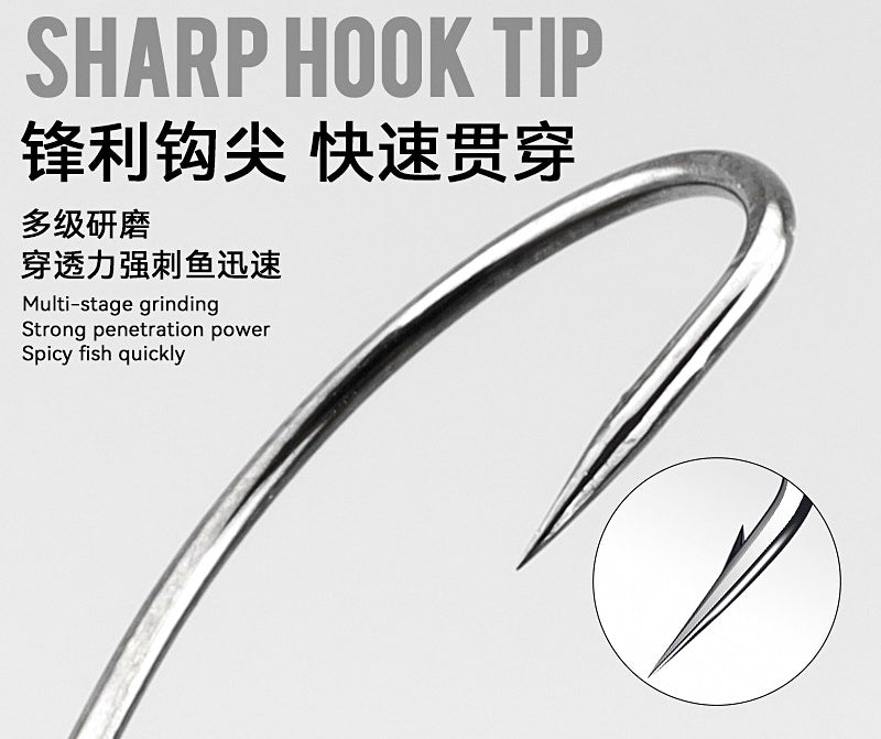 Wacky Rig Worm Hooks, Black Nickel, Sizes 3 to 3/0 – product photo