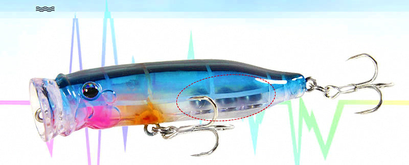 Floating Popper Lure, 7 cm (2.8 in) 9.4 g (0.33 oz) – product photo