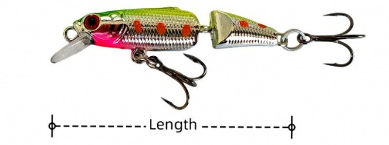 Jointed Minnow Lure, Sinking, 3–4.2 g (0.11–0.15 oz) – product photo