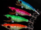 Glow Wood Shrimp Squid Jig, 9 cm / 8 g (3.5 in / 0.3 oz) – product photo