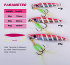 Glow Metal Jig, 40/60/80 g (1.4/2.1/2.8 oz) – product photo
