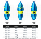 Gourd-Shaped Slow Pitch Jig, 60–150 g (2.1–5.3 oz) – product photo