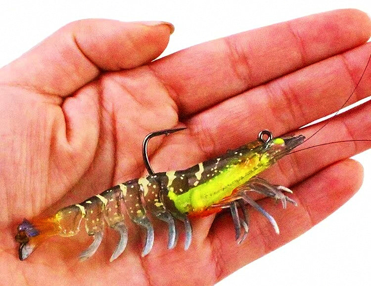 Multi-Section Soft Shrimp Lure, 8–12 cm (3.1–4.7 in) – product photo