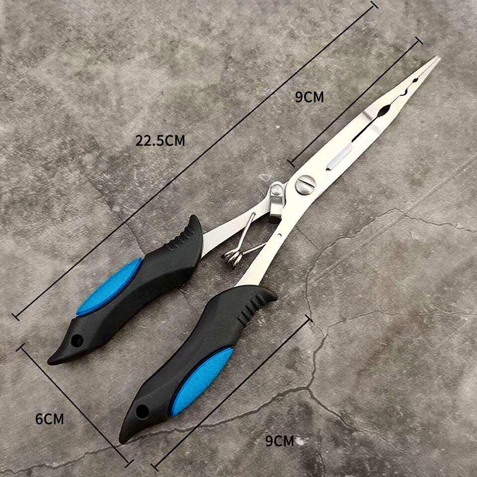 Stainless Steel Fishing Pliers with Line Cutter, Multiple Sizes
