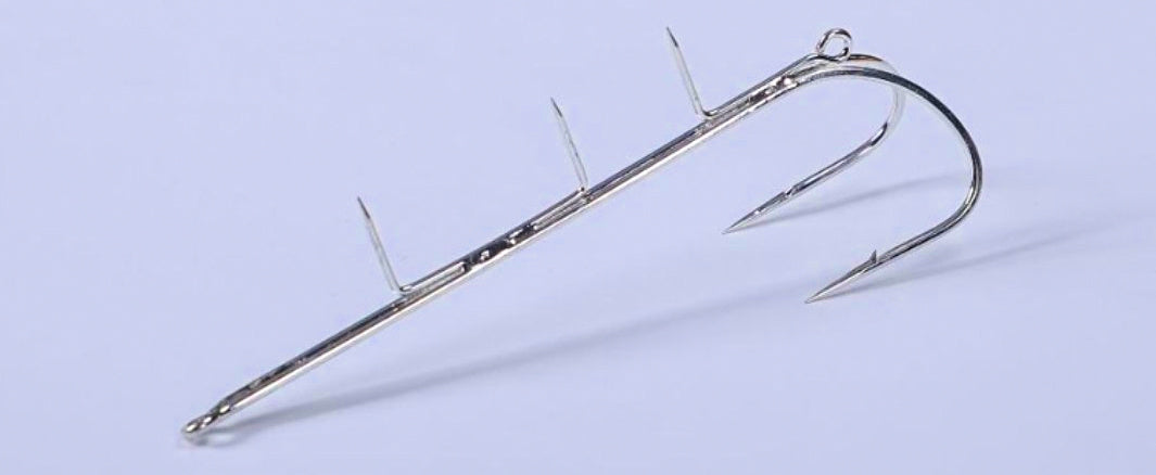 Double Hook Cutlassfish Rig, Size 2, Barbed, Boat Fishing – product photo