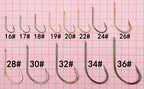 Barbed Bulk Fishing Hooks, Sizes No. 2–20, 100–300 pcs – product photo