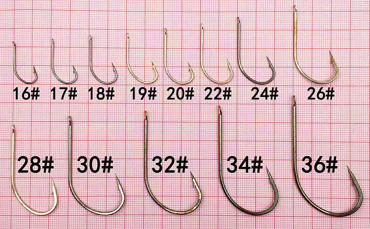 Barbed Bulk Fishing Hooks, Sizes No. 2–20, 100–300 pcs – product photo