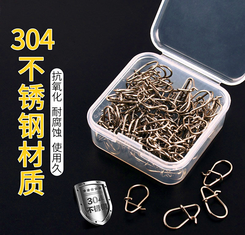 Fishing Snap Connectors, Gourd-Shape & Safety Pin, 100/200 pcs – product photo
