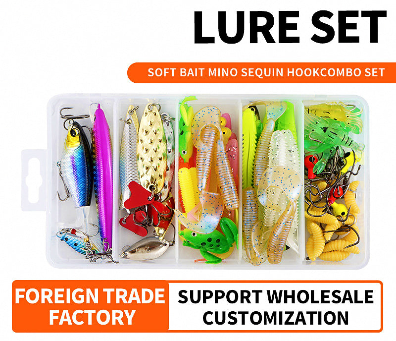 88-Piece Assorted Lure Kit, Minnow, Soft Baits & Spoons – product photo