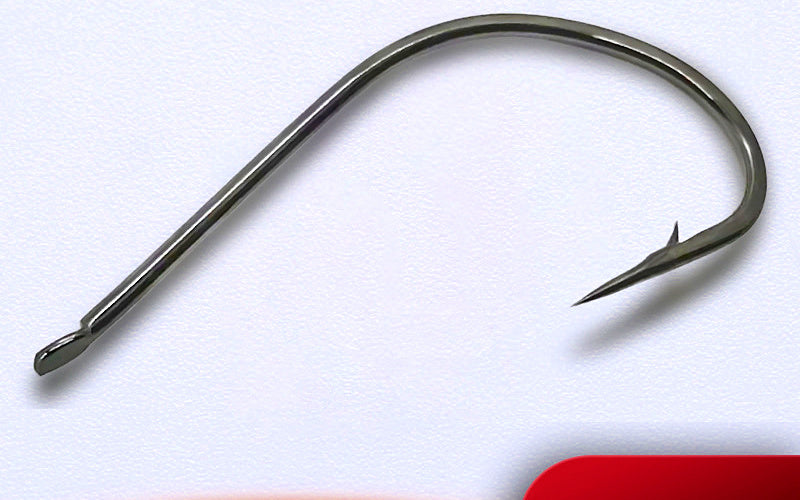 Long Shank Barbed Ring-Eye Hooks, Sizes #1–#36 – product photo