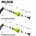 Foam Reel Handle Knob for Baitcasting Reels, Gourd Shape – product photo