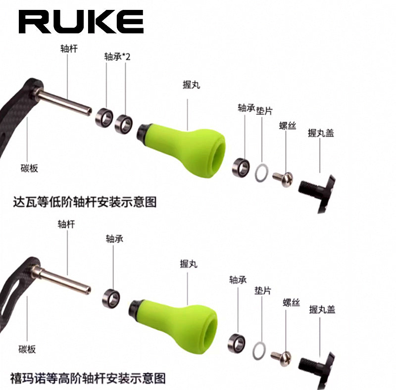 Foam Reel Handle Knob for Baitcasting Reels, Gourd Shape – product photo