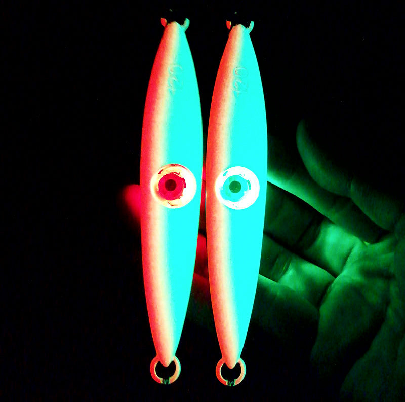 Glow Slow Pitch Jig with LED Eyes, 100–400 g (3.5–14 oz) – product photo