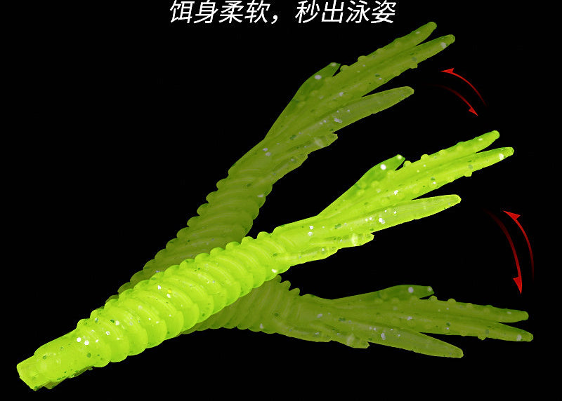 Floating Soft Shrimp Lure 12-Pack, 6–7.5 cm (2.4–3 in) – product photo