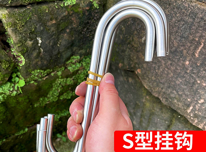 Stainless Steel S Hooks, 4–10 mm Thick, 22–30 cm Long – product photo