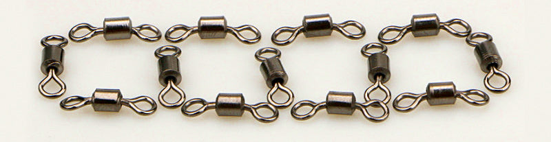 Barrel-Style Figure 8 Swivels, Nickel-Plated Brass, Sizes 12–2/0 – product photo