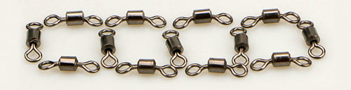 Barrel-Style Figure 8 Swivels, Nickel-Plated Brass, Sizes 12–2/0 – product photo