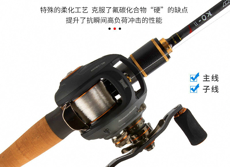 Soft Fluorocarbon Fishing Line, Clear, Main & Leader – product photo