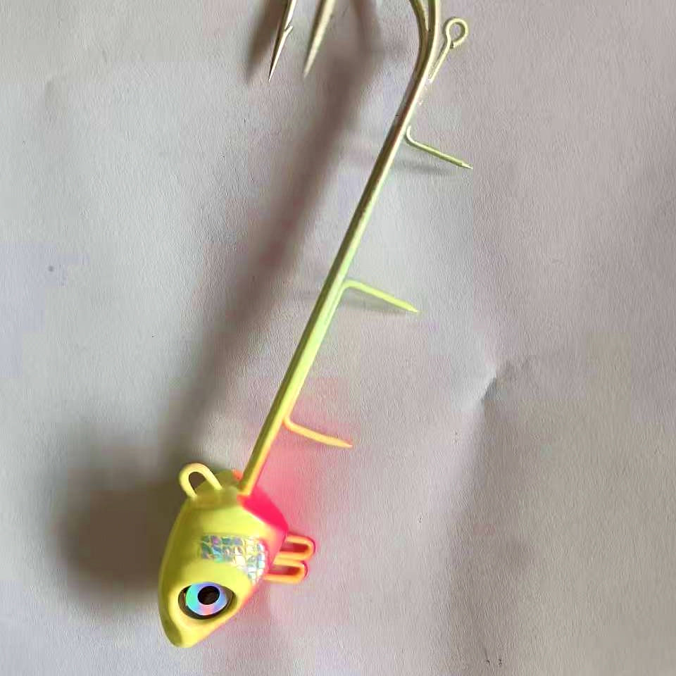 Glow LED Lead Head Jig, Double Hook, 40–60 g (1.4–2.1 oz) – product photo