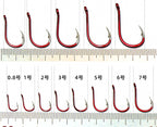 Barbed Ringed Chinu Hooks, Sizes 0.8–15, Pack – product photo