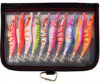 Wooden Shrimp Squid Jig Set, Size 3.0 or 3.5, 10 Pack – product photo