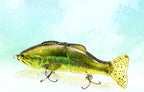 Multi-Jointed Swimbait Lure, S-Shape Swim Action – product photo