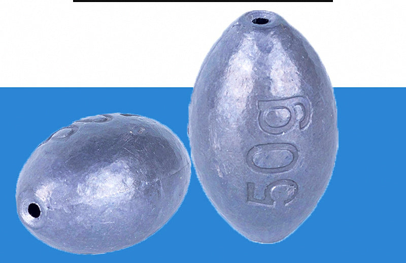 Olive Sinker, Through-Hole Hollow Lead, 0.11–1.76 oz (3–50 g) – product photo