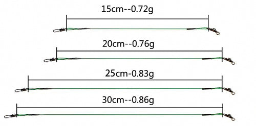 Stainless Steel Wire Leader, 15–30 cm (5.9–11.8 in) – product photo