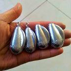 Lead Bullet Sinker, Eyelet or Through-Hole, 80–500 g (2.8–17.6 oz) – product photo