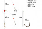 Pre-Tied Long Shank Boat Fishing Hook Rig, Single/Double – product photo