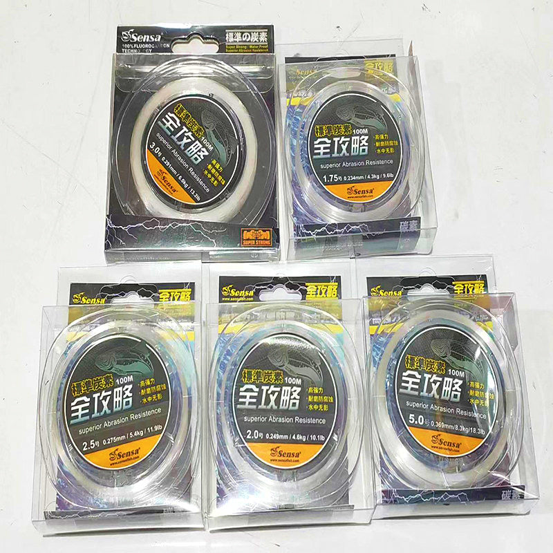 Carbon Leader Line, 50 m / 100 m, No. 1.75–5.0