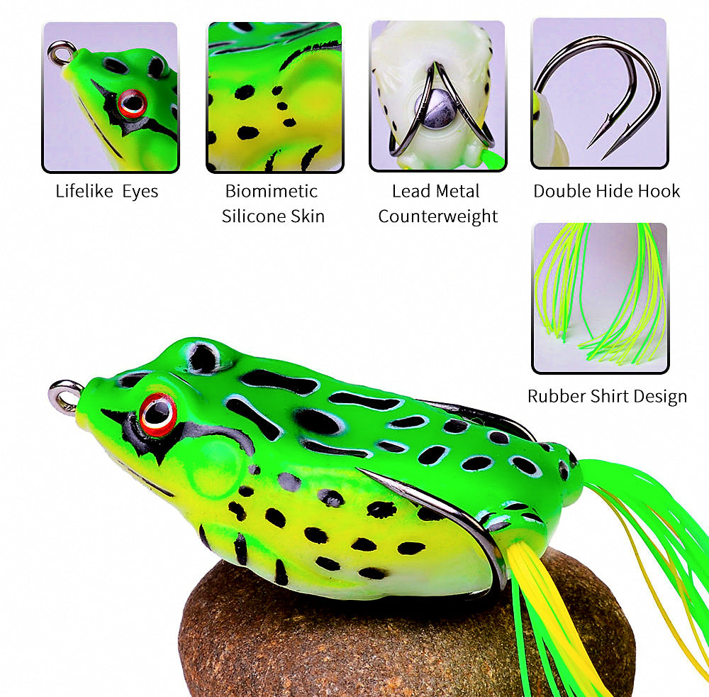 Frog Lure with Double Hooks, 5–17.5 g (0.2–0.6 oz) – product photo