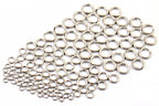 Flattened Double Split Rings, Stainless Steel, Sizes 00–8 – product photo
