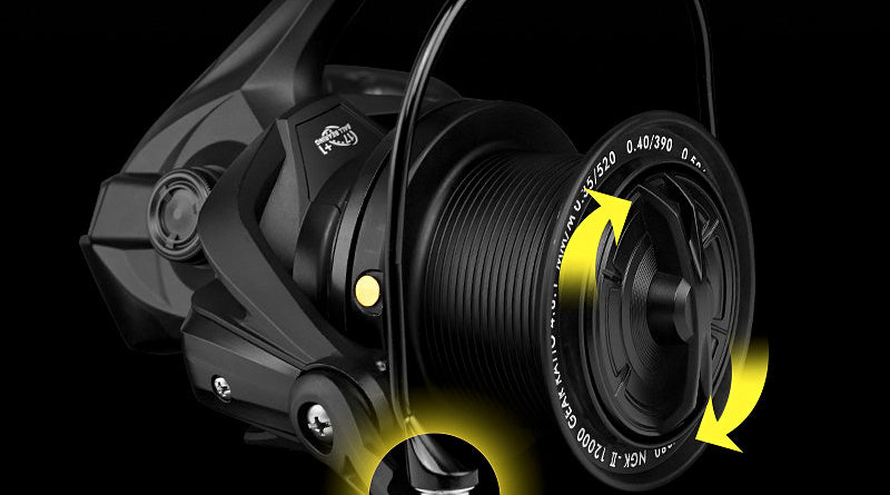 Long Cast Saltwater Reel, All-Metal, 18 Bearings, 10000–14000 – product photo