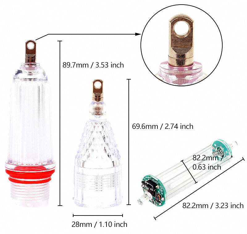 LED Flashing Fish Attractor Light, 14 cm (5.5 in) – product photo