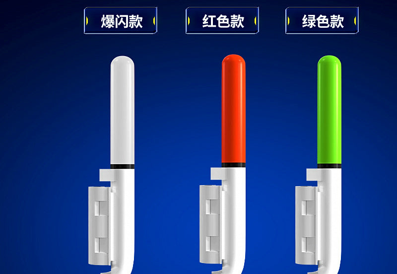 Clip-On Rod Tip Light for Night Fishing, Red/Green/Flash – product photo