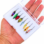 Micro Metal Spoon Lures, Ladybug Beetle Style, 8-Piece Box – product photo