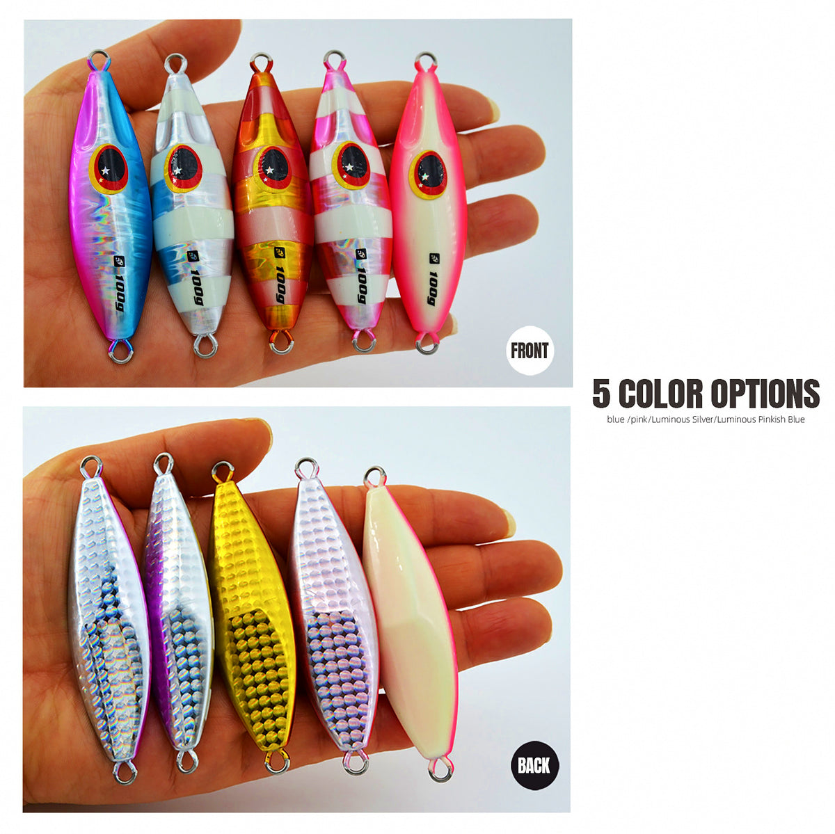 Slow Pitch Jig with Hooks, 30–120 g (1.1–4.2 oz) – product photo