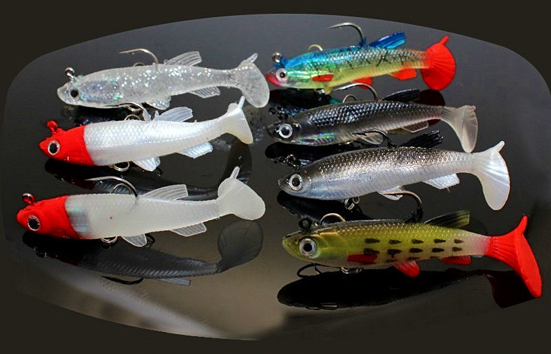Lead Head Paddle Tail Soft Swimbait, 14 g (0.5 oz), 8 cm – product photo