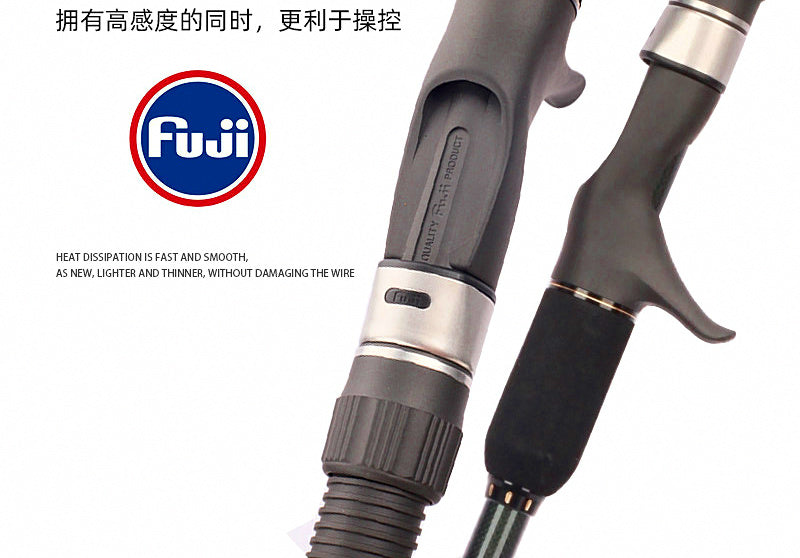Lightweight Electric Reel Jigging Rod, Spiral Guides – product photo