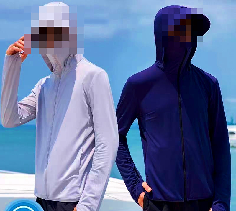 Men's Lightweight Hooded Sun Jacket for Fishing & Cycling – product photo