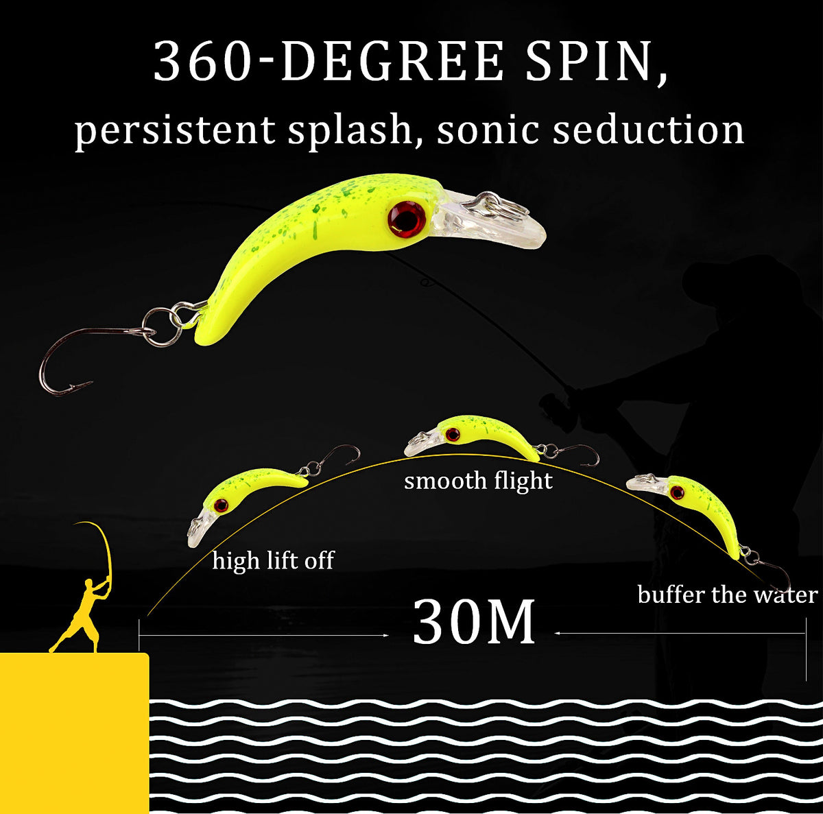 Mini Floating Minnow Lure, 37 mm (1.5 in), 1.5 g (0.05 oz) – product photo