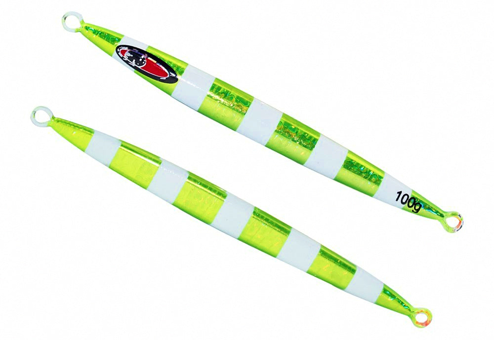 Glow Stripe Metal Jig, 80–1000 g (2.8–35.3 oz) – product photo