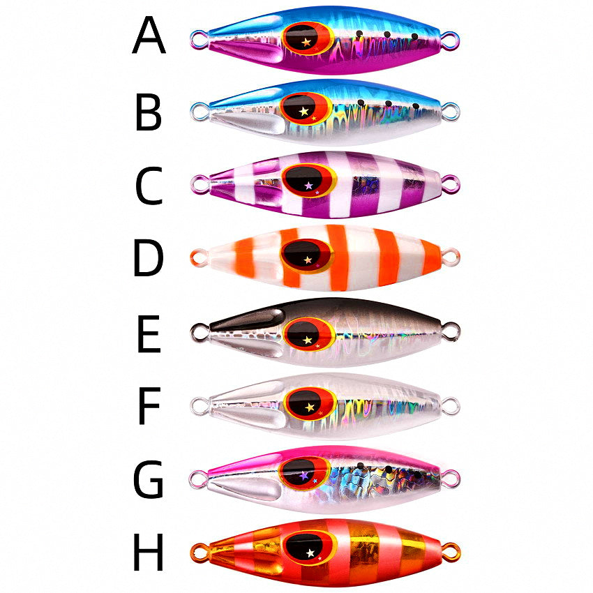 Slow Pitch Metal Jig, 30–120 g (1.1–4.2 oz)