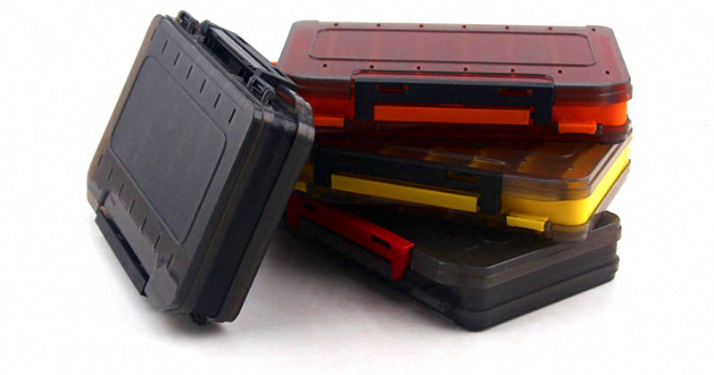 Double-Sided Two-Layer Plastic Lure Box, Portable Tackle Case – product photo