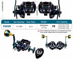 Deep Spool Spinning Reel, 6.4:1, Aluminum Frame, 6+1 Bearings – product photo